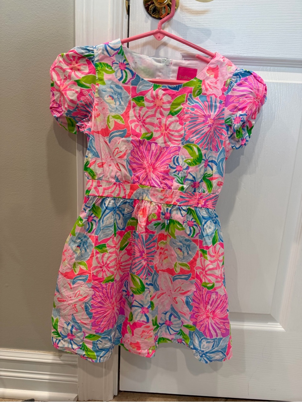 Lilly Pulitzer Pink, Blue & Green Floral Sundress
